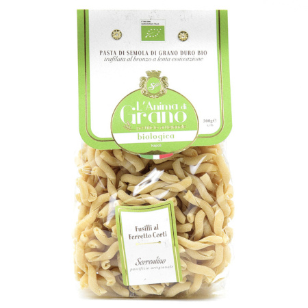 MAKARON FUSILLI AL FERRETTO CORTI BIO 500G L'Anima di Grano Pastificio Sorrentino