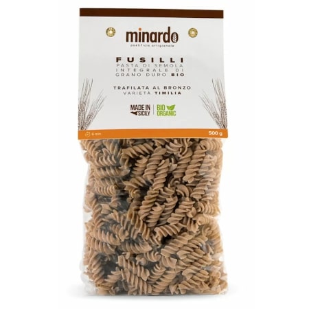 MAKARON FUSILLI INTEGRALI pełnoziarnisty BIO 500g Minardo