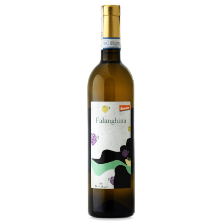WINO FALANGHINA DOP 2017 BIO DEMETER FALANGHINA 100% BIAŁE WYTRAWNE TERRA DI BRIGANTI
