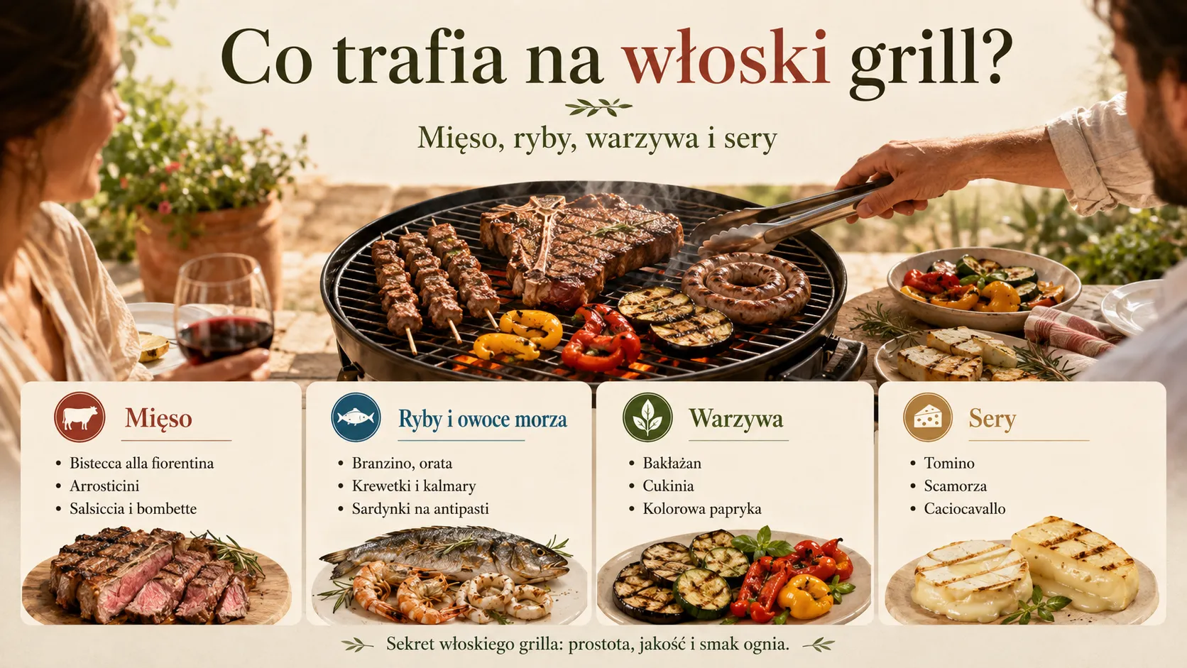 Co trafia na włoski grill?