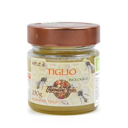 Miód lipowy ekologiczny naturalny włoski 250 g Agritur