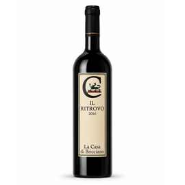 Włoskie czerwone wino wytrawne Il Ritrovo Toscana IGT 2016 BIO Cabernet Sauvignon 70% Merlot 30% La Casa di Bricciano