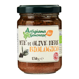 Pasta z czarnych oliwek BIO 130 g Artigiana Genovese