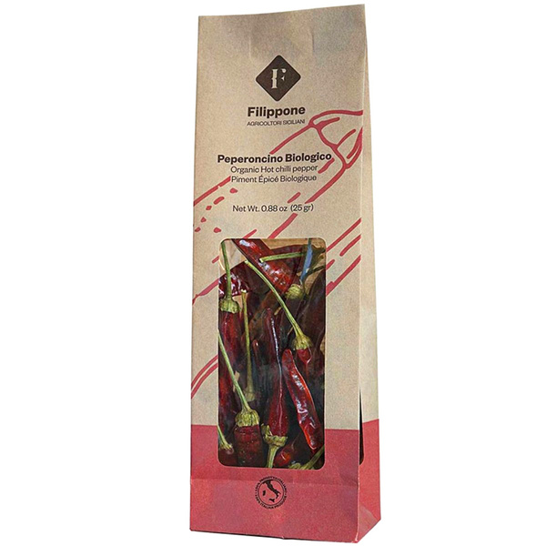 PEPERONCINO PICCANTE INTERO BIO SUSZONA PAPRYCZKA CHILI BIO 25G Filippone